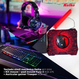 Promo Kolke: Teclado Delta + Mouse/Pad Fury + Auricular Trooper