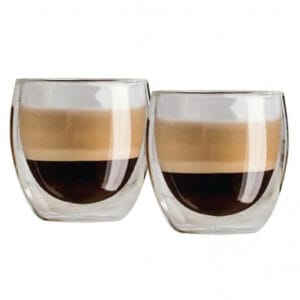 Set 2 Vasos Doble Pared 200 ml Vidrio Varenna